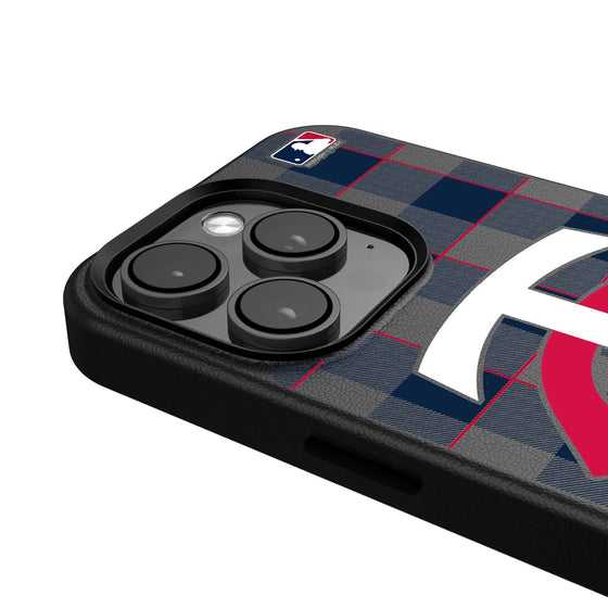 Minnesota Twins Plaid Magnetic Phone Case-4