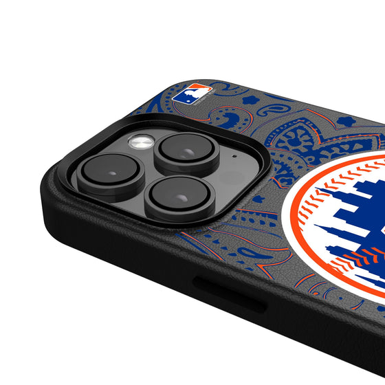 New York Mets Paisley Magnetic Phone Case-4