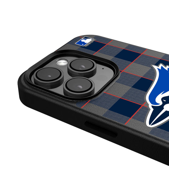 Toronto Blue Jays Plaid Magnetic Phone Case-4