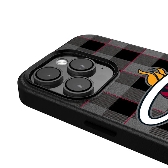 Miami Heat Plaid Magnetic Phone Case-4