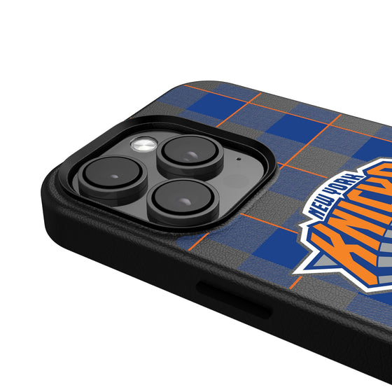 New York Knicks Plaid Magnetic Phone Case-4