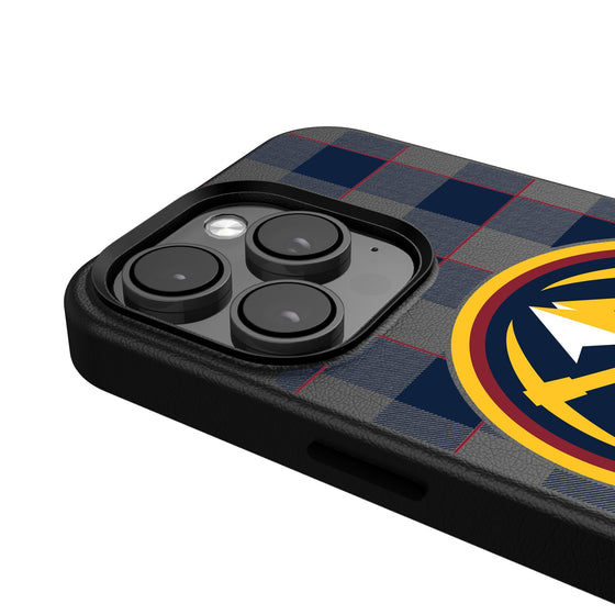 Denver Nuggets Plaid Magnetic Phone Case-4