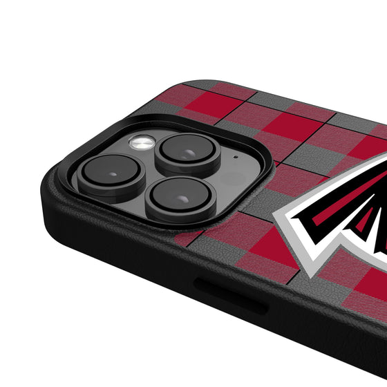 Atlanta Falcons Plaid Magnetic Phone Case-4