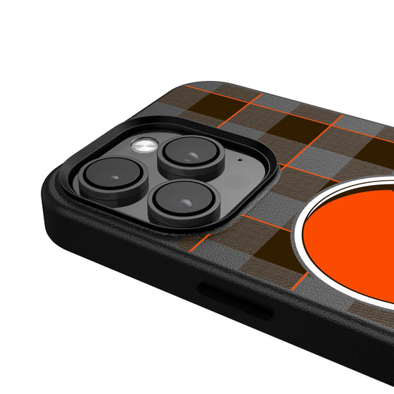 Cleveland Browns Plaid Magnetic Phone Case-4