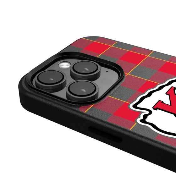 Kansas City Chiefs Plaid Magnetic Phone Case-4