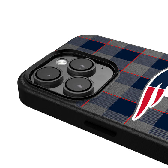 New England Patriots Plaid Magnetic Phone Case-4