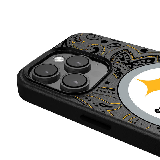 Pittsburgh Steelers Paisley Magnetic Phone Case-4