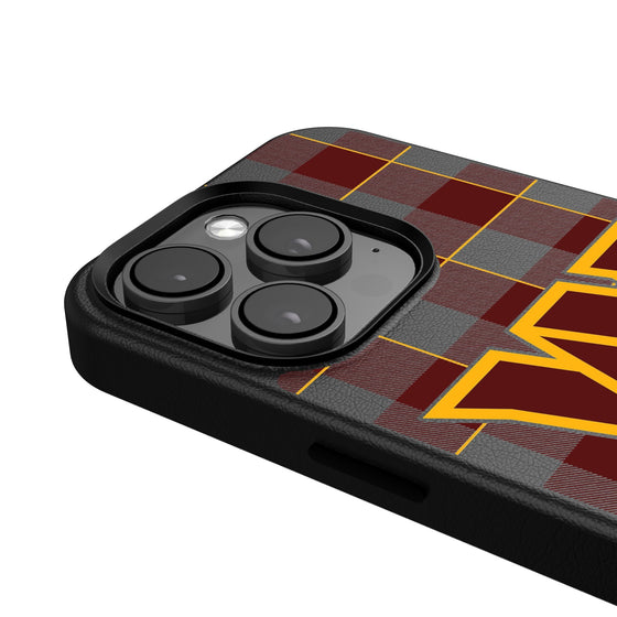 Washington Commanders Plaid Magnetic Phone Case-4