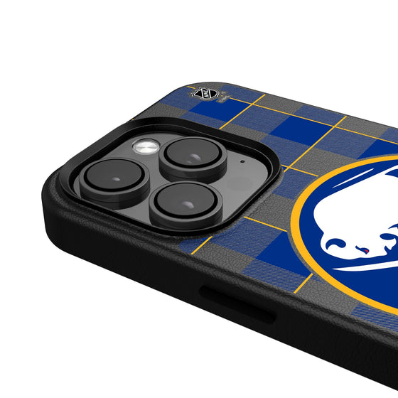 Buffalo Sabres Plaid MagSafe Compatible Phone Case-4