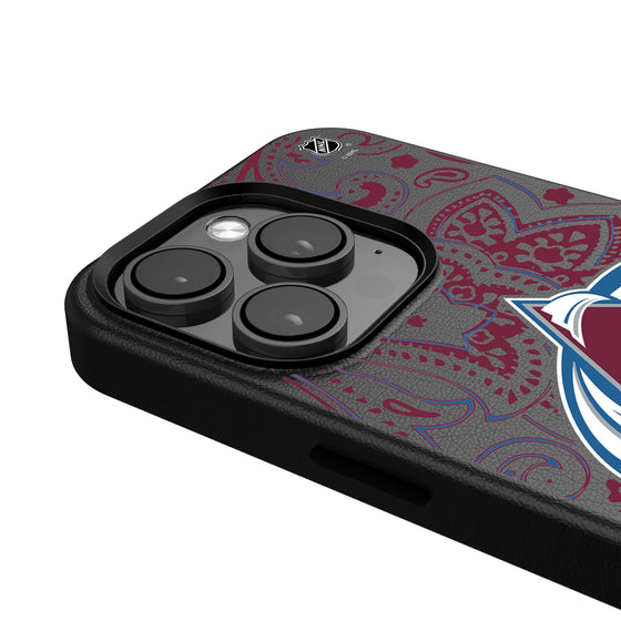 Colorado Avalanche Paisley MagSafe Compatible Phone Case-4