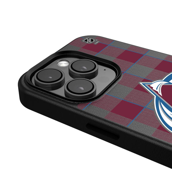 Colorado Avalanche Plaid MagSafe Compatible Phone Case-4