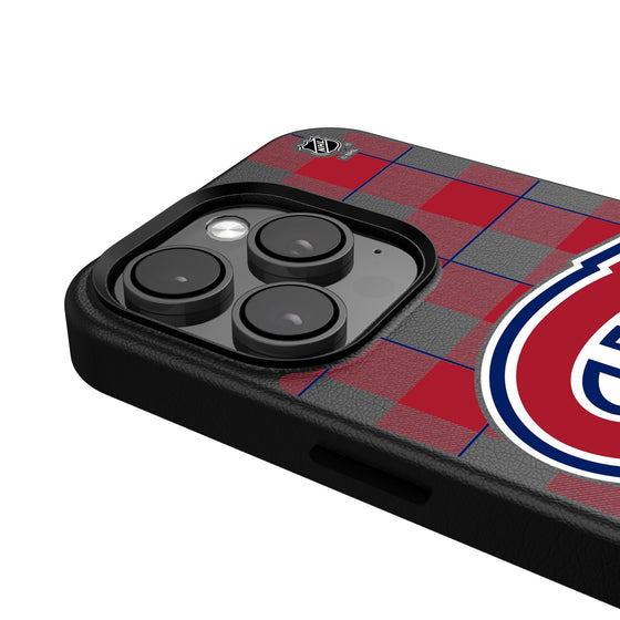 Montreal Canadiens Plaid MagSafe Compatible Phone Case-4