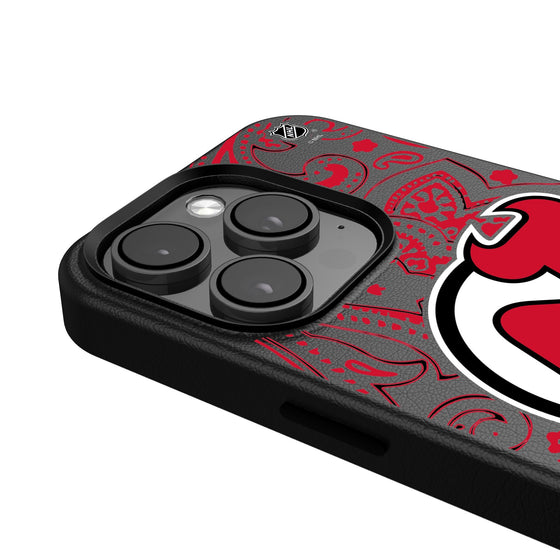 New Jersey Devils Paisley MagSafe Compatible Phone Case-4