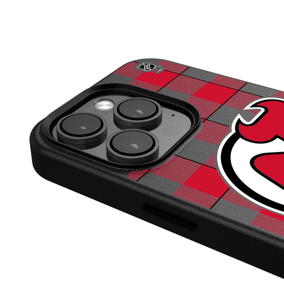 New Jersey Devils Plaid MagSafe Compatible Phone Case-4