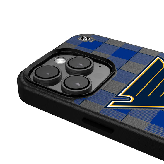 St. Louis Blues Plaid MagSafe Compatible Phone Case-4