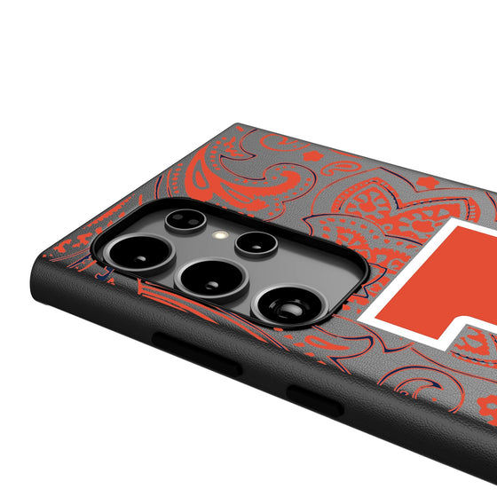 University of Illinois Fighting Illini Paisley MagSafe Compatible Phone Case-3