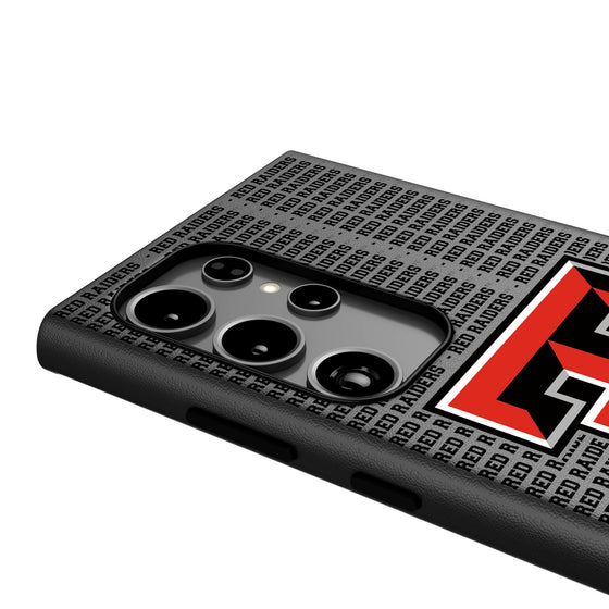 Texas Tech Red Raiders Text Backdrop MagSafe Compatible Phone Case-3