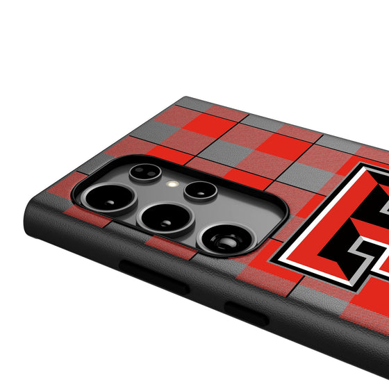 Texas Tech Red Raiders Plaid MagSafe Compatible Phone Case-3