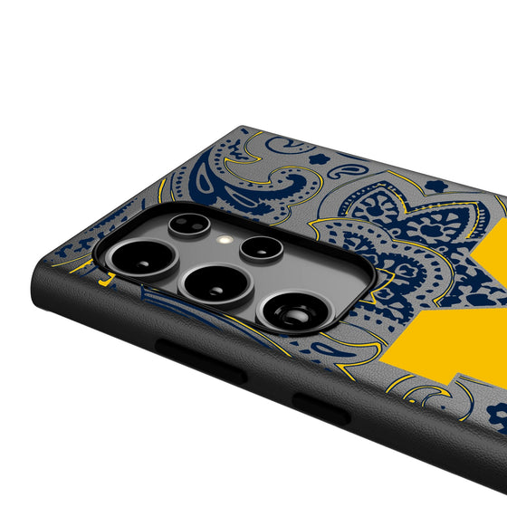 University of Michigan Wolverines Paisley MagSafe Compatible Phone Case-3