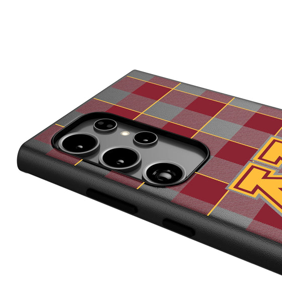 University of Minnesota Golden Gophers Plaid MagSafe Compatible Phone Case-3