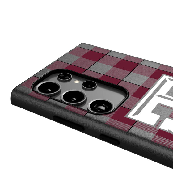 Texas A&M University Aggies Plaid MagSafe Compatible Phone Case-3