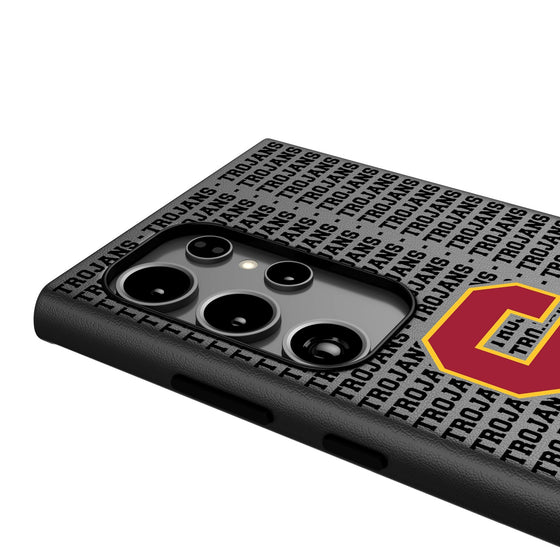 University of Southern California Trojans Text Backdrop MagSafe Compatible Phone Case-3