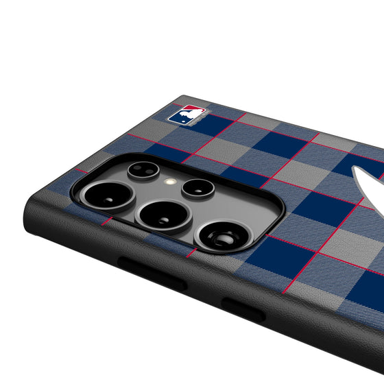 Atlanta Braves Plaid MagSafe Compatible Phone Case-3