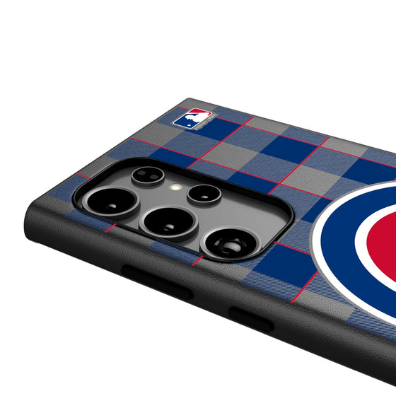 Chicago Cubs Plaid MagSafe Compatible Phone Case-3