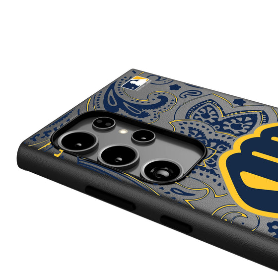 Milwaukee Brewers Paisley MagSafe Compatible Phone Case-3