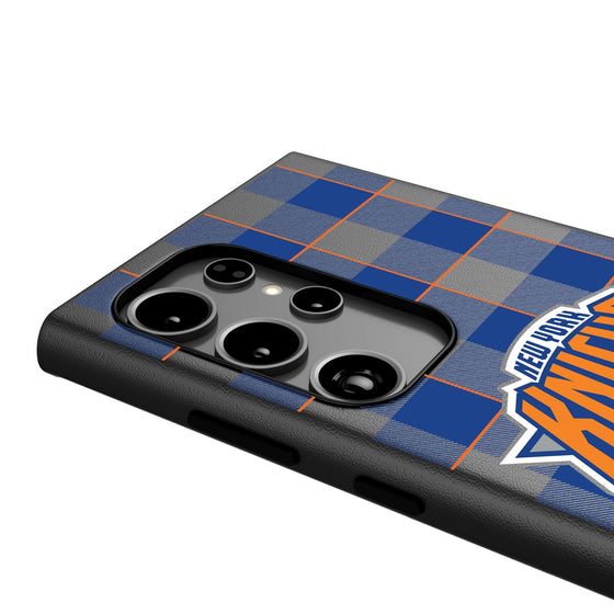 New York Knicks Plaid MagSafe Compatible Phone Case-3