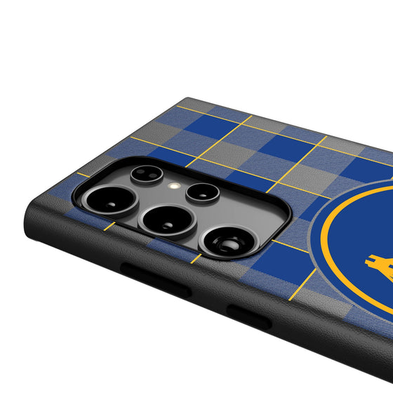 Golden State Warriors Plaid MagSafe Compatible Phone Case-3