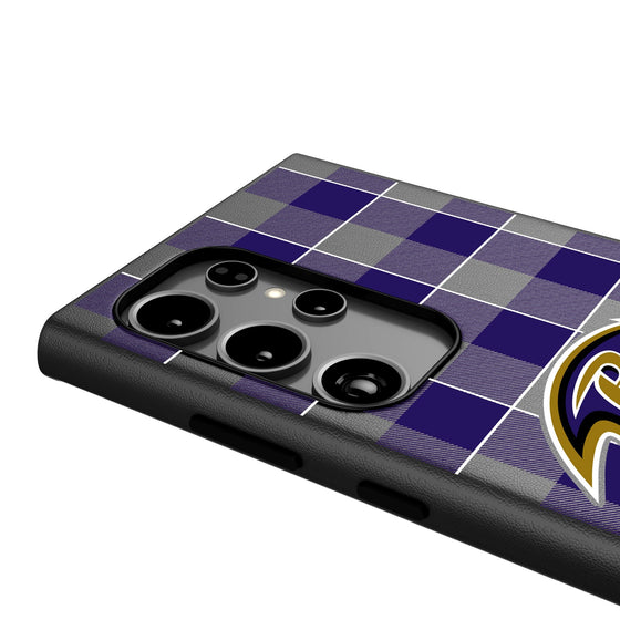 Baltimore Ravens Plaid MagSafe Compatible Phone Case-3