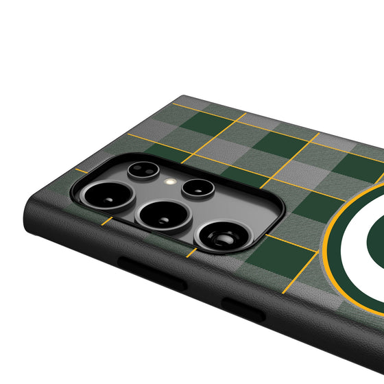 Green Bay Packers Plaid MagSafe Compatible Phone Case-3