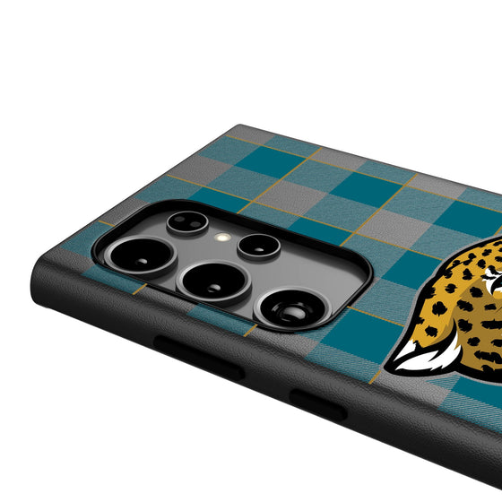 Jacksonville Jaguars Plaid MagSafe Compatible Phone Case-3