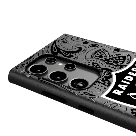 Las Vegas Raiders Paisley MagSafe Compatible Phone Case-3