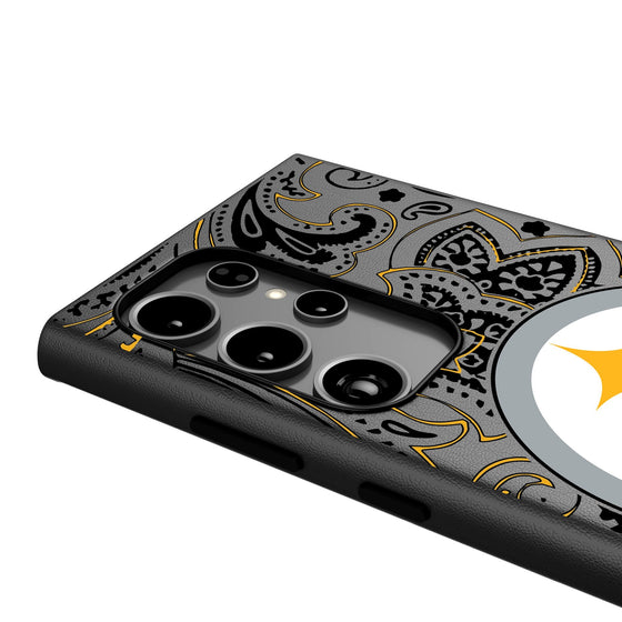 Pittsburgh Steelers Paisley MagSafe Compatible Phone Case-3