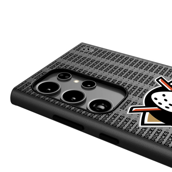 Anaheim Ducks Text Backdrop MagSafe Compatible Phone Case-3