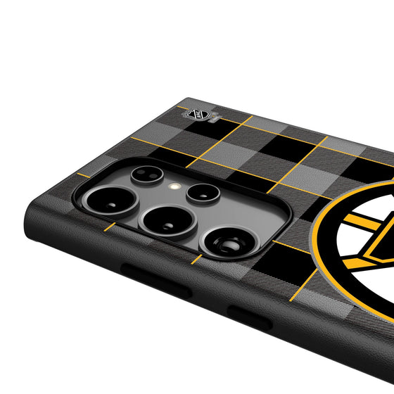 Boston Bruins Plaid MagSafe Compatible Phone Case-3