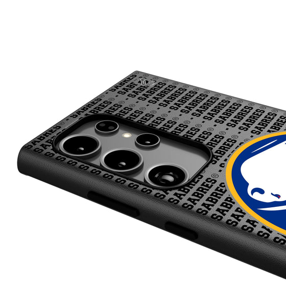 Buffalo Sabres Text Backdrop MagSafe Compatible Phone Case-3