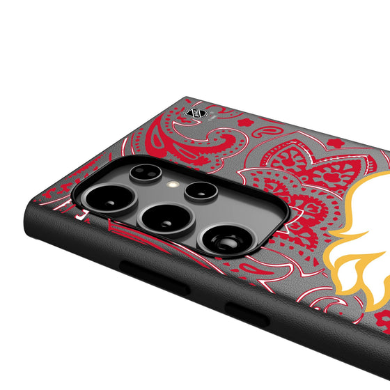 Calgary Flames Paisley MagSafe Compatible Phone Case-3