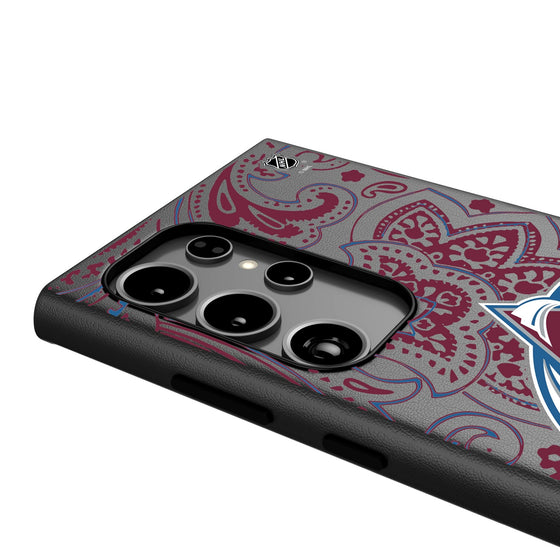 Colorado Avalanche Paisley MagSafe Compatible Phone Case-3