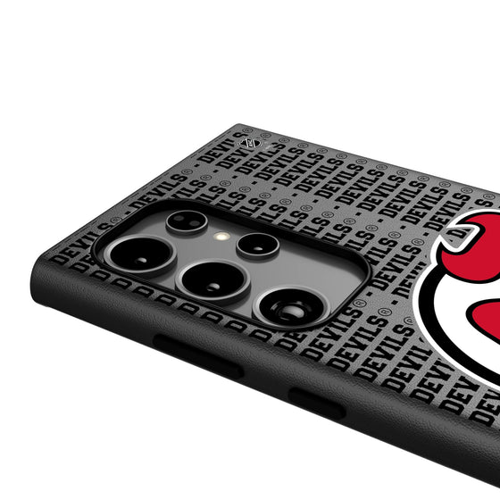 New Jersey Devils Text Backdrop MagSafe Compatible Phone Case-3