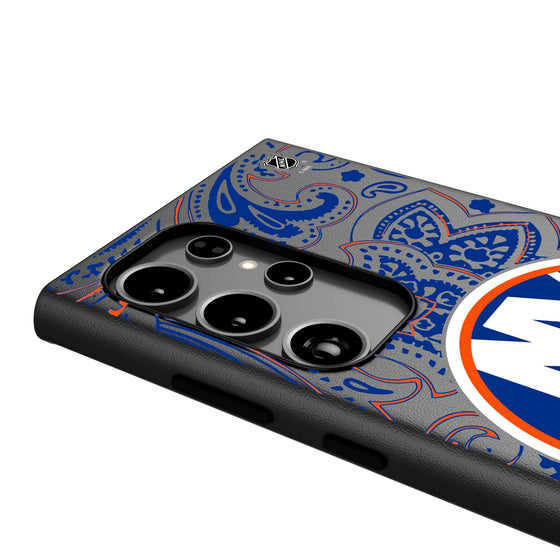 New York Islanders Paisley MagSafe Compatible Phone Case-3