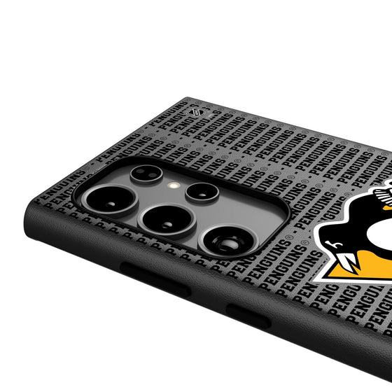 Pittsburgh Penguins Text Backdrop MagSafe Compatible Phone Case-3