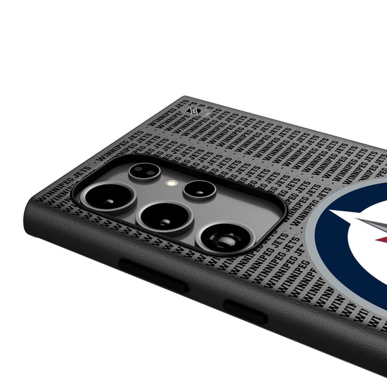 Winnipeg Jets Text Backdrop MagSafe Compatible Phone Case-3