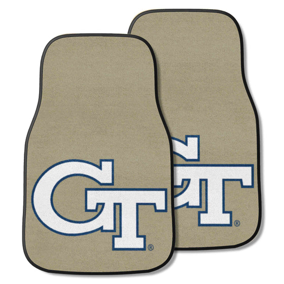 Georgia Tech Yellow Jackets Front Carpet Car Mat Set - 2 Pieces