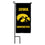 College Flags & Banners Co. Iowa Hawkeyes Mini Garden and Flower Pot Flag Topper