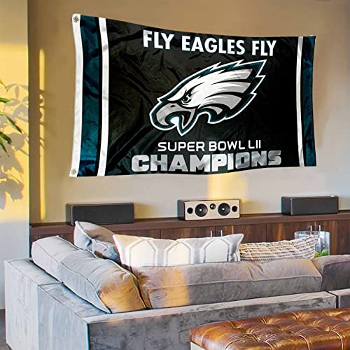 Philadelphia Eagles Fly Eagles Fly Super Bowl Champions Banner and Tapestry Wall Tack Pads