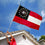 College Flags & Banners Co. Georgia Bulldogs State of Flag and USA 3x5 Set