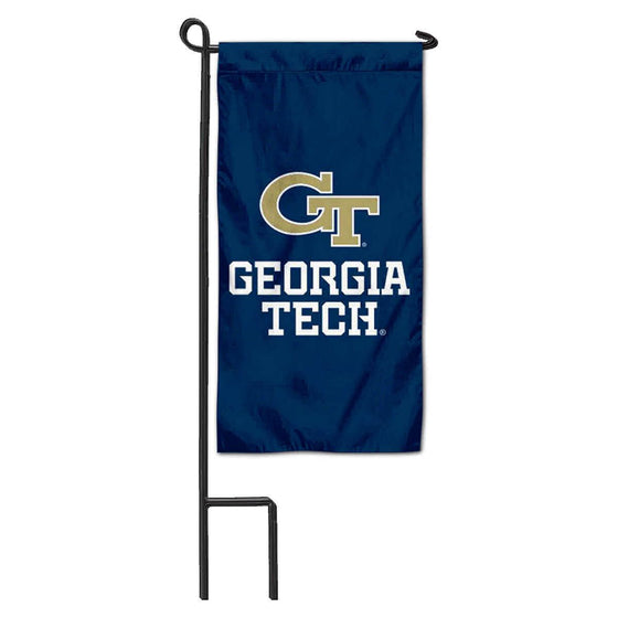 College Flags & Banners Co. Georgia Tech Yellow Jackets Mini Garden and Flower Pot Flag Topper